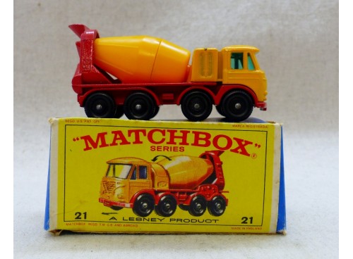 Matchbox Lesney Series n° 21 Fodden Concrete Truck, Toupie à Béton NM Boite