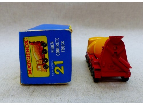 Matchbox Lesney Series n° 21 Fodden Concrete Truck, Toupie à Béton NM Boite