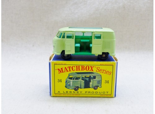Matchbox Lesney Series n° 34 Volkswagen Camping Car NM Boite