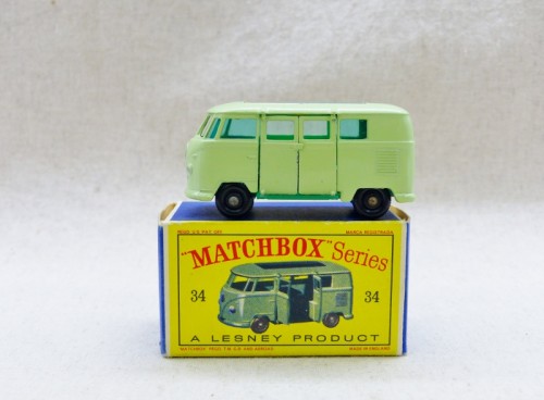 Matchbox Lesney Series n° 34b Volkswagen Camping Car NM Boite