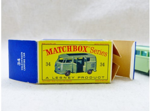Matchbox Lesney Series n° 34b Volkswagen Camping Car NM Boite