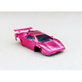 Tyco Pontiac Lamborghini Rose Métal carrosserie de slot car pour circuits Ho