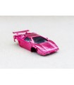 Tyco Pontiac Lamborghini Rose Métal carrosserie de slot car pour circuits Ho