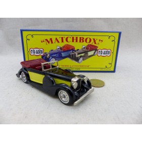 Matchbox MOY Models of Yesteryear 70-ANN  Lagonda Noir/Jaune Code 2