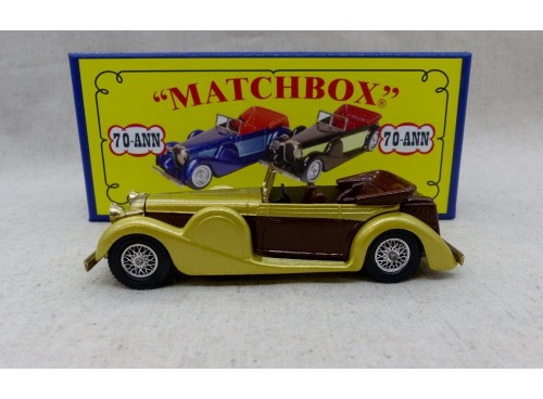 Matchbox MOY Models of Yesteryears 70-ANN Lagonda Or/Marron Code 2 Rare !
