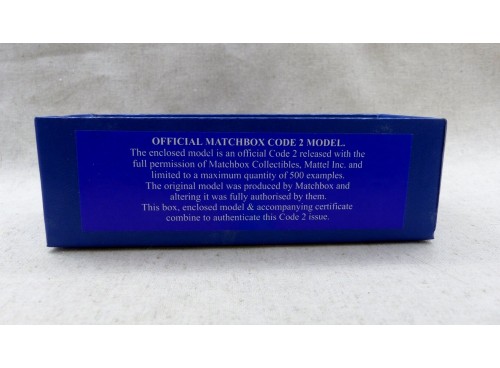 Matchbox MOY Models of Yesteryears 70-ANN Lagonda Or/Marron Code 2 Rare !