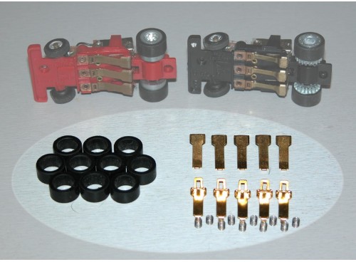 TCR MK1 repair kit 10 contact shoes, 10 springs and 10 rear tyres new