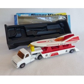 Matchbox King Size K-27 SuperKings Camion Embassy Powerboat Transporter