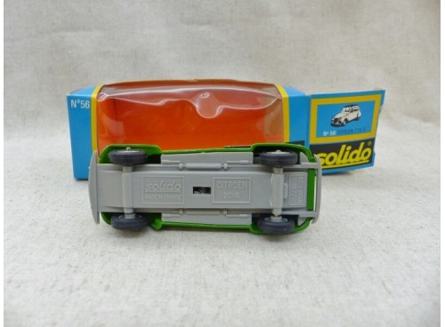 Solido 56 Citroën 2CV 6 Verte  Gam 1 dessous