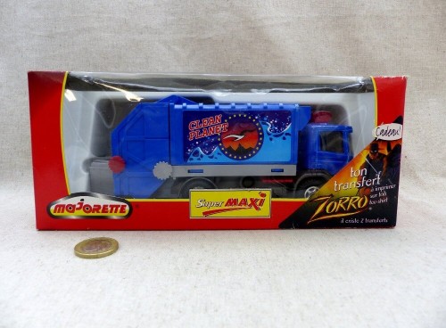 Majorette Serie 3030 Camion Poubelle Clean Planet
