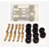 pièces pour circuit routierTyco Magnum 440 Lot de 10 lames (shoes) + 10 pneus Arr. Urethane