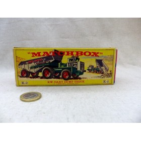 Matchbox King Size K-2 KW Dart Dump boite