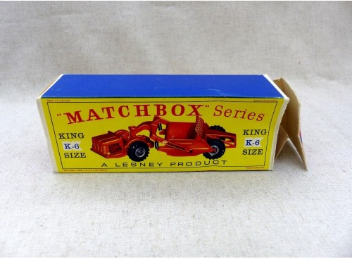 Matchbox King Size K-6 Scrapper Allis Chalmers Earth Remover boite détail
