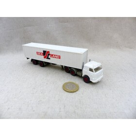 Wiking 527 Camion Semi Porte Conteneur Sea Land Ho