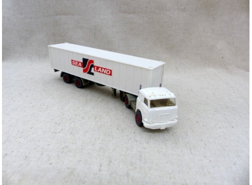 Wiking 527 Camion Semi Porte Conteneur Sea Land Ho