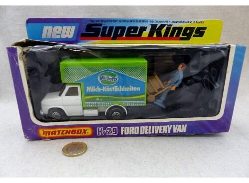 Matchbox King Size K-29 SuperKings Ford Delivery Van Milch Mr Softy