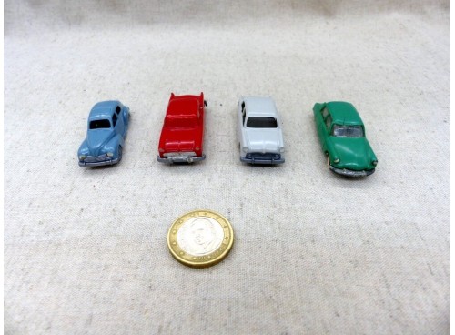 Lot de 4 Voitures Ho, Jouef, Norev, Pax