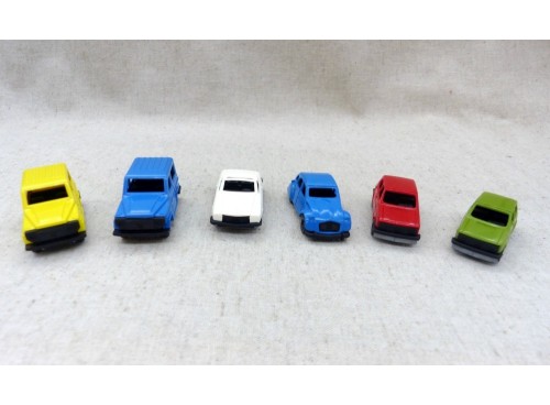 Lot de 6 Voitures Miniatures R.F.A. Echelle HO