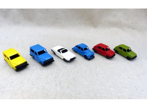 Lot de 6 Voitures Miniatures R.F.A. Echelle HO