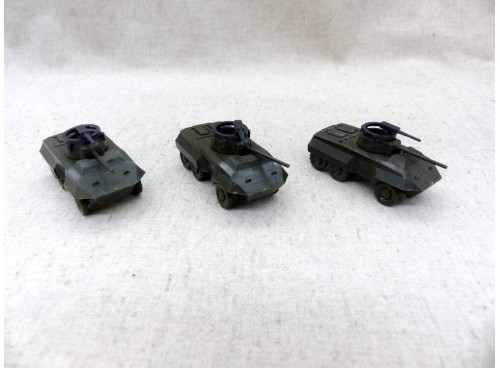 ROSKOPF RMM 8 LOT DE 3 VEHICULES MILITAIRES BLINDES M8 ECH. HO