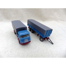 Wiking 486 Camion Krupp 806 avec Remorque Ho