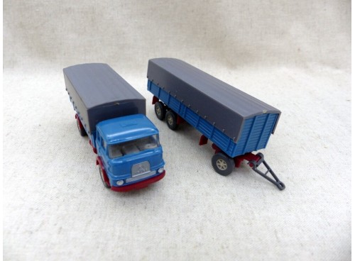 Wiking 486 Camion Krupp 806 avec Remorque Ho