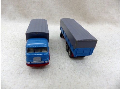 Wiking 486 Camion Krupp 806 avec Remorque Ho