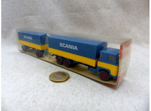 Wiking 460 Camion Scania 111 et Remorque Ho boite