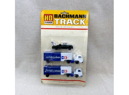 BACHMANN 2302 MOTOR TRUCK SET N° 1 NORTH AMERICAN VAN LINES Ho