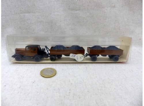 Wiking 3500 Camion Hanomag ST100 et Remorques Ho