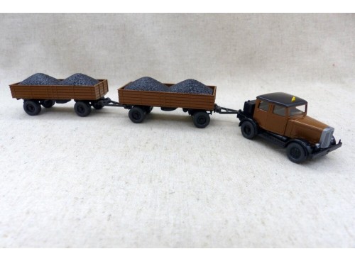 Wiking 3500 Camion Hanomag ST100 et Remorques Ho face