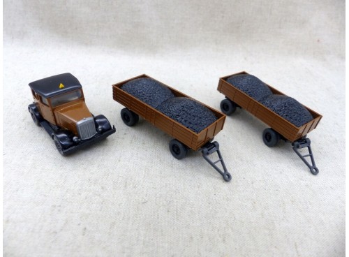 Wiking 3500 Camion Hanomag ST100 et Remorques Ho