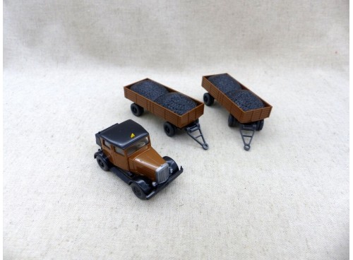 Wiking 3500 Camion Hanomag ST100 et Remorques Ho