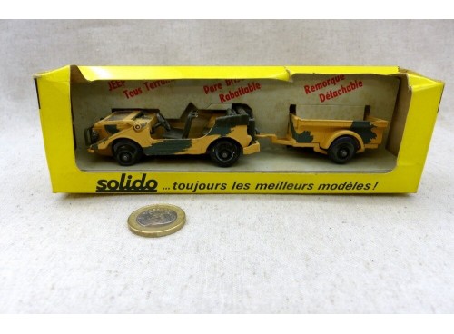 Solido 213 Jeep et Remorque