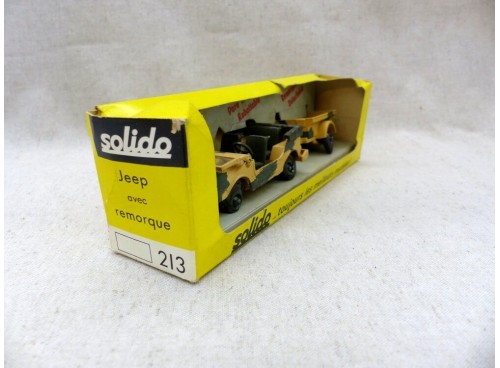 Solido 213 Jeep et Remorque