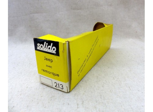 Solido 213 Jeep et Remorque