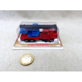 Majorette 283 Camion Grue Rouge et Bleu