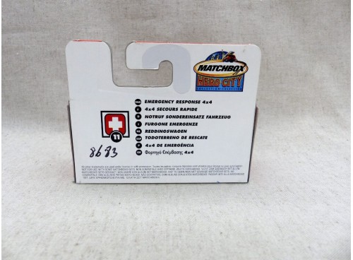Matchbox Superfast MB11 Hero City 4x4 Secours Rapide
