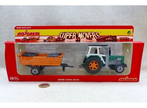 Majorette Super Movers 3051 Tracteur et sa remorque Serie 3000