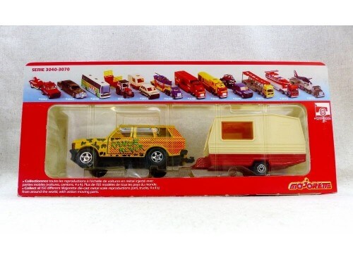 Majorette Super Movers 3040-3070 Range Rover Jaune + Caravane Serie 3000