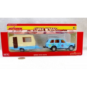 Majorette Super Movers 3040-3070 Range Rover + Caravane Serie 3000