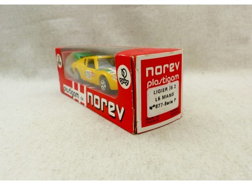 Norev plastigam 877 serie P voiture Jet-Car Ligier Le Mans Js 2 Tour Auto 1973