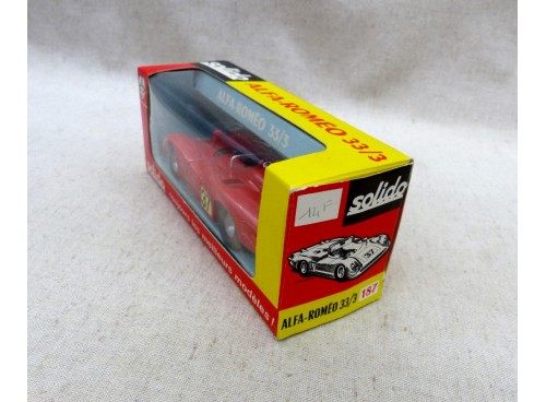 Solido 187 Barquette de course alfa-romeo 33/3 Near Mint Box