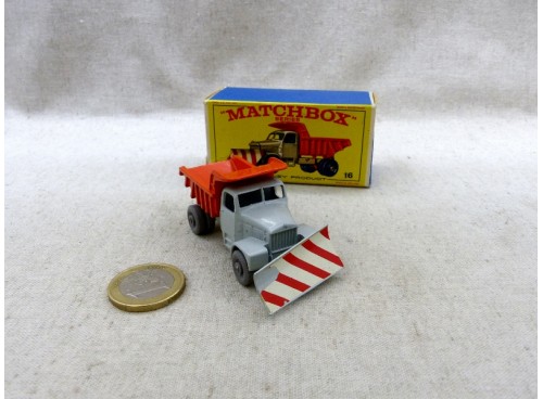 Matchbox Lesney Series N° 16 Scammel Snowplough Chasse Neige GPW avec Boite