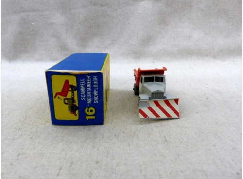 Matchbox Lesney Series N° 16 Scammel Snowplough Chasse Neige GPW avec Boite