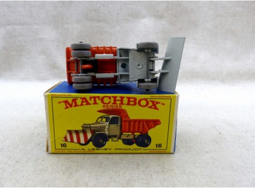 Matchbox Lesney Series N° 16 Scammel Snowplough Chasse Neige GPW avec Boite dessous