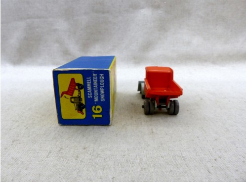 Matchbox Lesney Series N° 16 Scammel Snowplough Chasse Neige GPW avec Boite