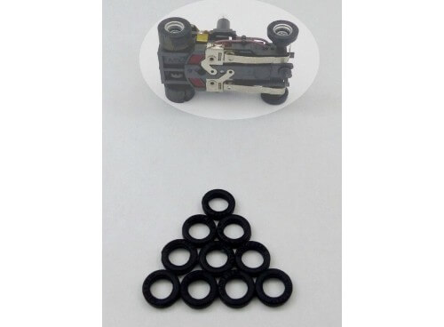 Aurora AFX Magnatraction 10 pneus uréthane avant Good Year O-Ring Pièces neuves