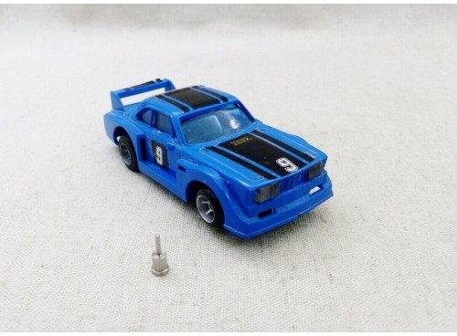 Ideal TCR  BMW 3.0 Csl n° 9 avec guide spécial pour courir sur les pistes Tyco, AFX, Tomy, Faller, etc