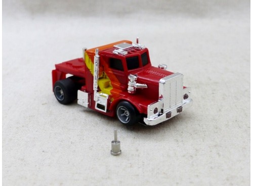 Ideal Red Cab Truck  with special guide to fit Tyco, AFX, Faller, etc
